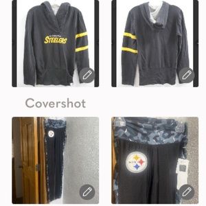 💛NIKE Hoodie Steelers+Pittsburgh Steelers leggings XS🖤